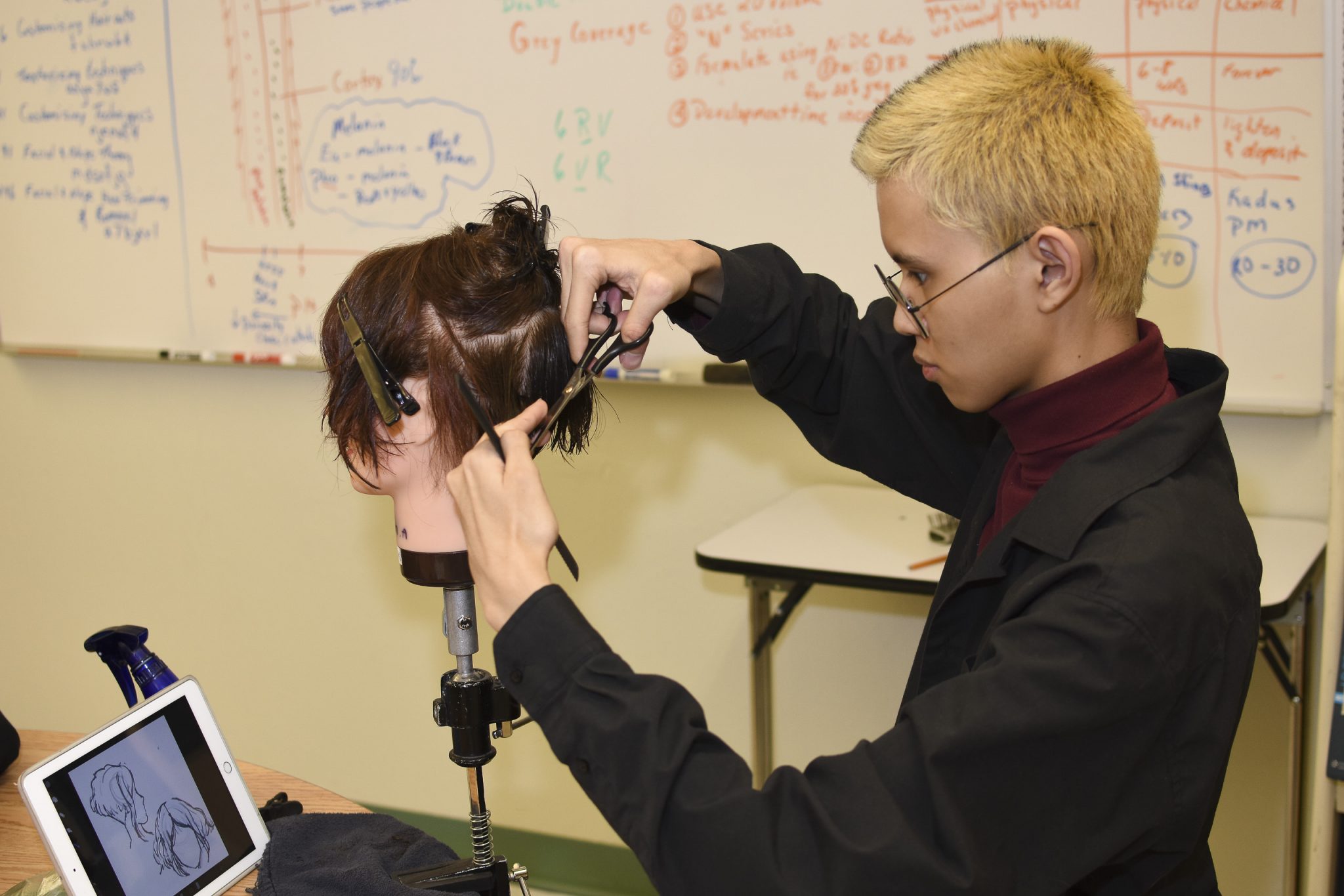 High school hairstylists Inside a longrunning cosmetology class The
