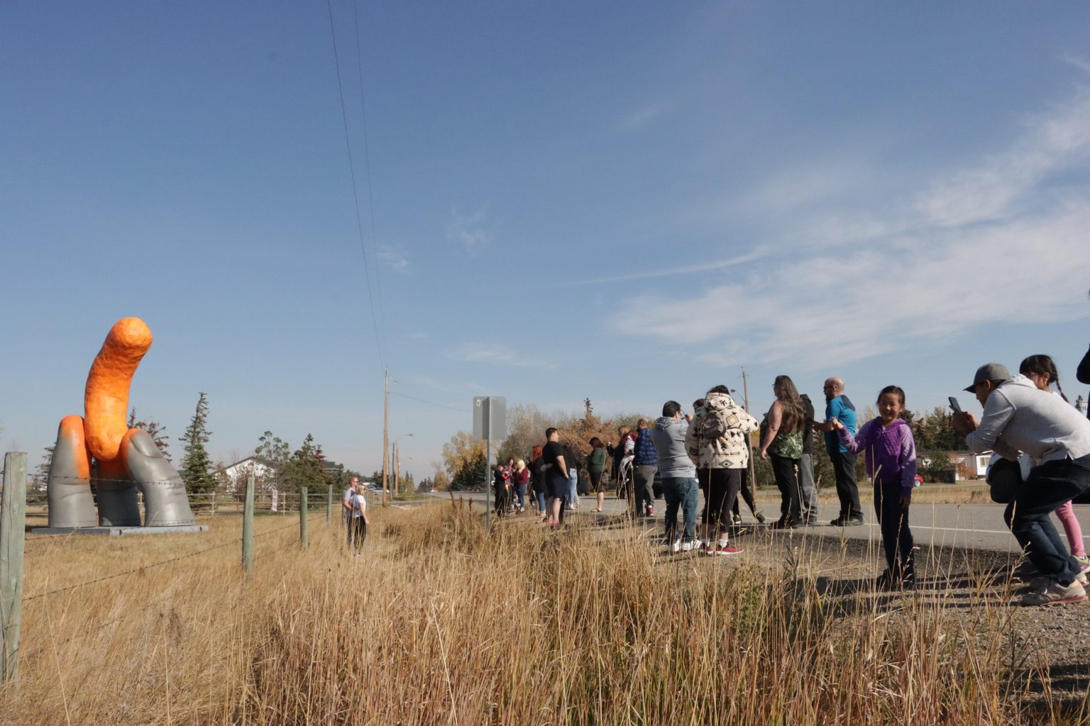 Albertans get first look at 16foot tall Cheeto statue The Press